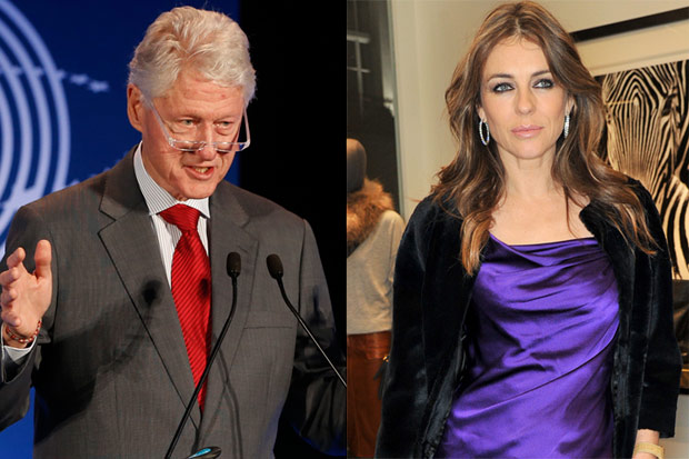Bill Clinton s-a iubit cu actrita Elizabeth Hurley