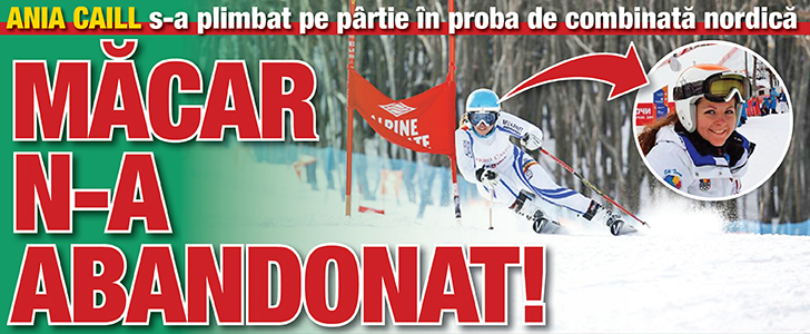 Ania Caill s-a plimbat pe partie in proba de combinata nordica: Macar n-a abandonat!