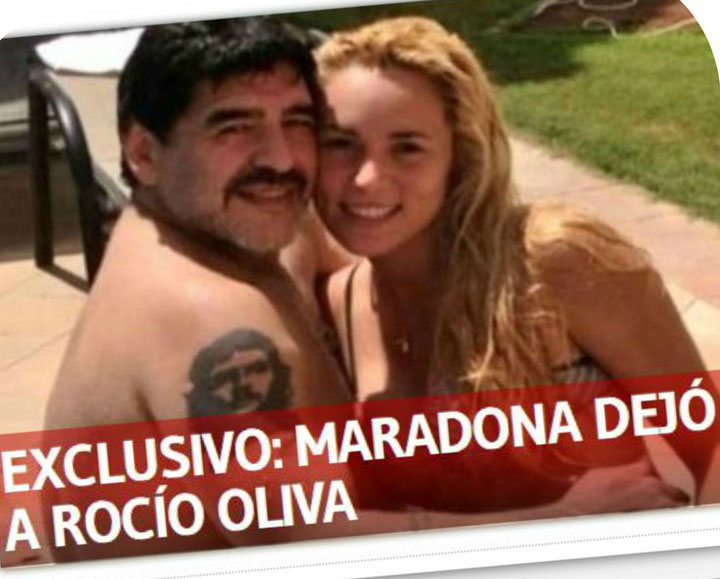Maradona si-a tras logodnica fotbalista