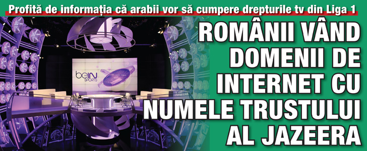 Romanii vand domenii de Internet cu numele trustului Al Jazeera