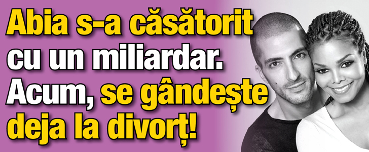 Janet Jackson se gandeste deja la divort