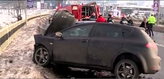 Accident in Capitala, in zona Pipera: Doi raniti