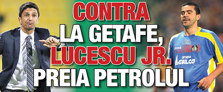 Contra la Getafe, Lucescu jr. preia Petrolul