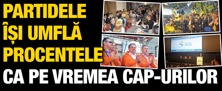 Partidele isi umfla procentele ca pe vremea CAP-urilor