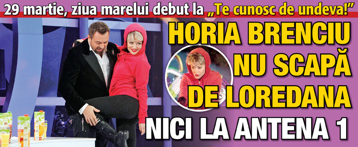 Horia Brenciu nu scapa de Loredana nici la Antena 1