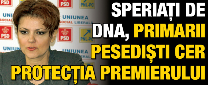 Speriati de DNA, primarii pesedistii cer protectia premierului