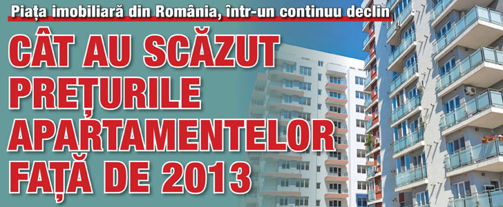 Preturile apartamentelor au scazut cu peste 6% fata de 2013