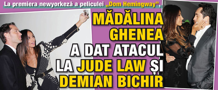 Madalina Ghenea a dat atacul la Jude Law si Demian Bichir
