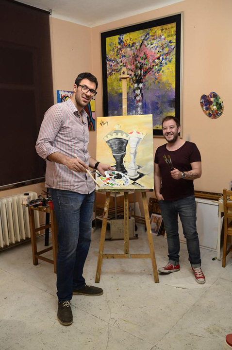 Baschetbalistul Virgil Stanescu s-a apucat de pictat