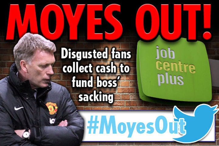 Fanii lui Man.United vor sa-i plateasca lui Moyes clauza de reziliere: „Free Gigi!”