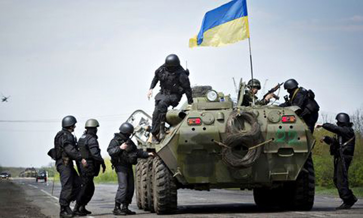 Ukrainian soldiers north of Slavyansk - Ziarul National