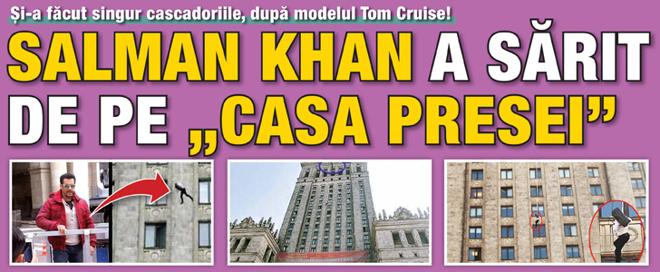 Salman Khan a sarit de pe “Casa Presei”