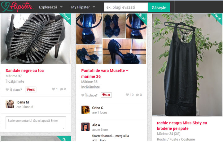 Schimb de haine, pantofi si accesorii pe Facebook