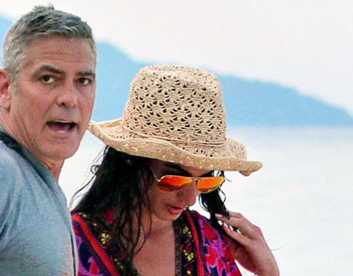 George Clooney and Amal Alamuddin - Ziarul National