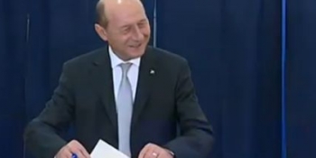 Presedintele Traian Basescu, la urne: E esential ca romanii sa arate ca sunt atasati UE