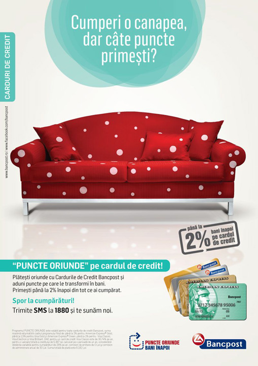 Canapea cu puncte Bancpost - Ziarul National