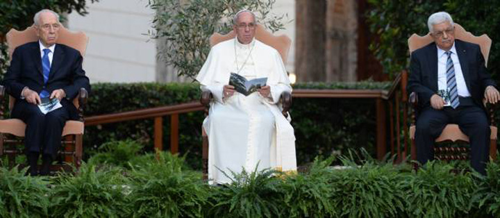 Vatican : ruga pentru pace istorica cu Shimon Peres si Mahmoud Abbas