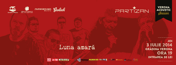 Concert acustic Partizan si Luna Amara la Gradina Verona