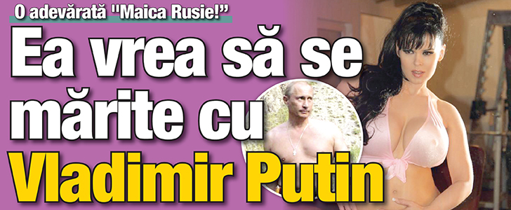 Ea vrea sa se marite cu Vladimir Putin