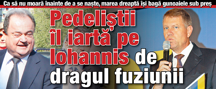 Pedelistii il iarta pe Iohannis de dragul fuziunii