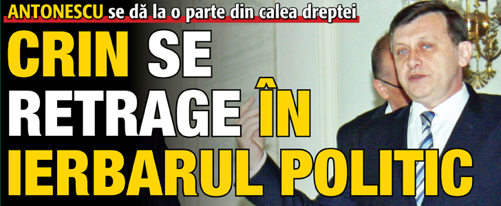 Crin se retrage in ierbarul politic