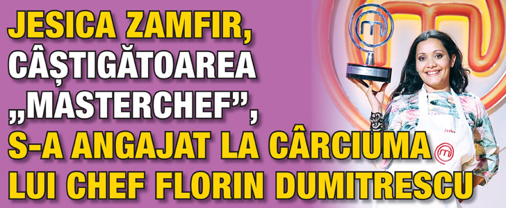 Jesica Zamfir, castigatoarea “MasterChef”, s-a angajat la carciuma lui Chef Florin Dumitrescu