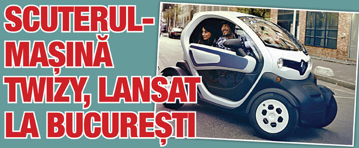 Scuterul-masina Twizy, lansat la Bucuresti