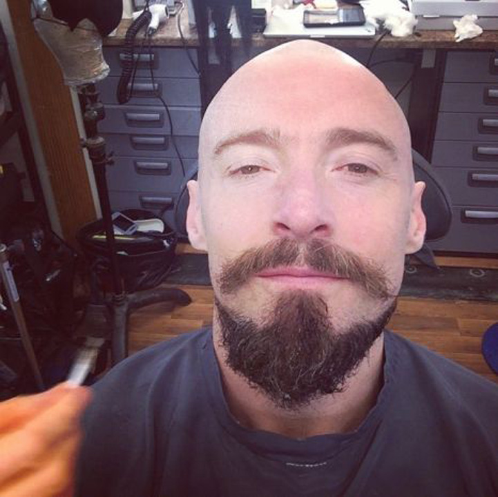 Hugh  Jackman, o ”Barba-Neagra” rasa-n cap
