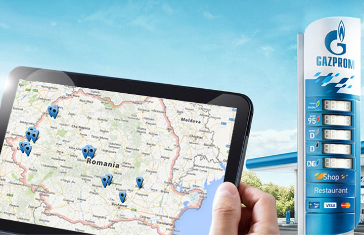 Gazprom ataca online piata benzinariilor din Romania