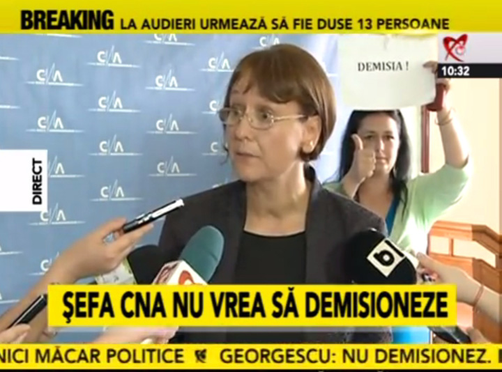 Sefa CNA, Laura Georgescu, urmarita penal de DNA pentru abuz in serviciu