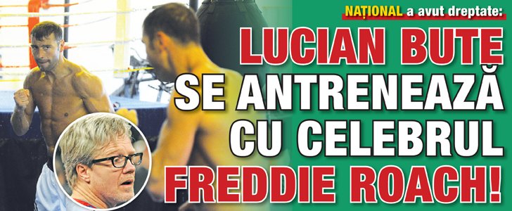 Bute se antreneaza cu celebrul Freddie Roach!