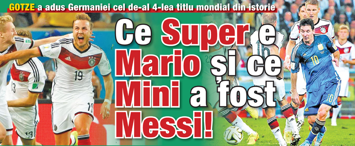 Ce Super e Mario si ce Mini a fost Messi!