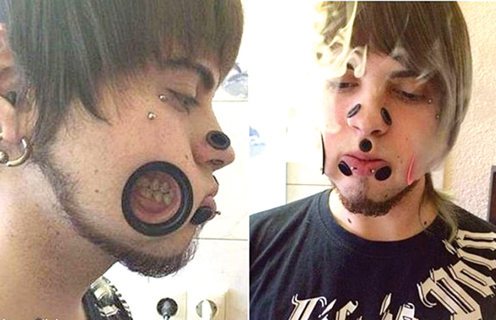 Joel Miggler , un zombie al piercing-ului