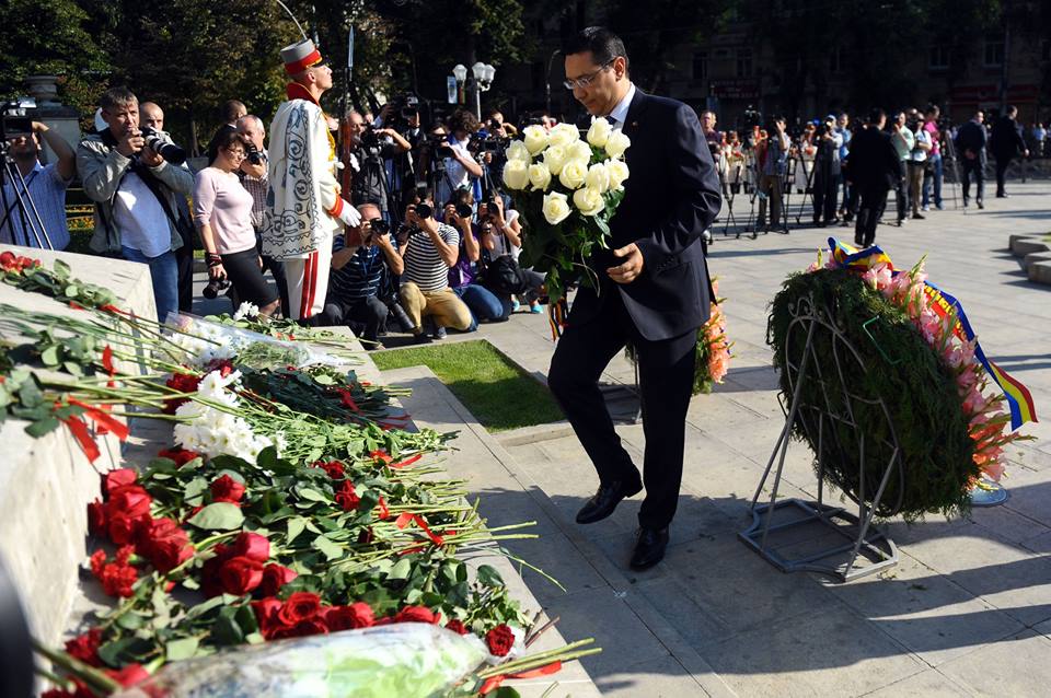 Ponta, la Chisinau, in ziua in care Republica Moldova marcheaza 23 de ani de independenta