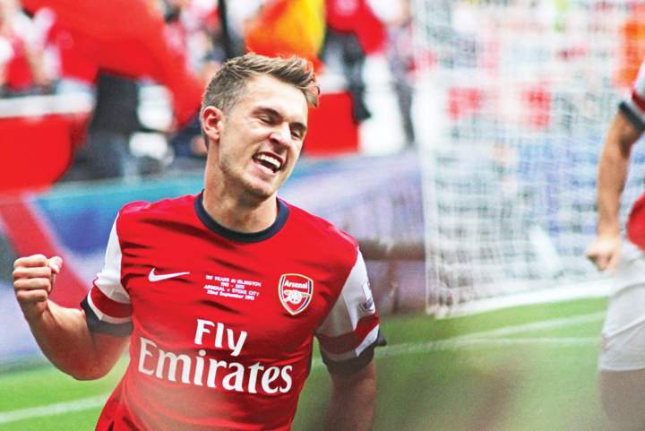 Ramsey a dat gol in prima etapa din Anglia!