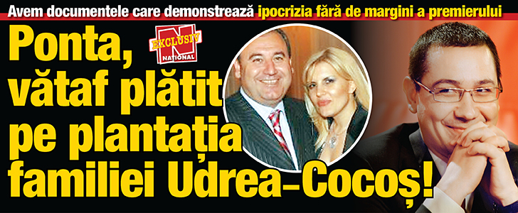 Victor Ponta, vataf platit pe plantatia familiei Udrea – Cocos !