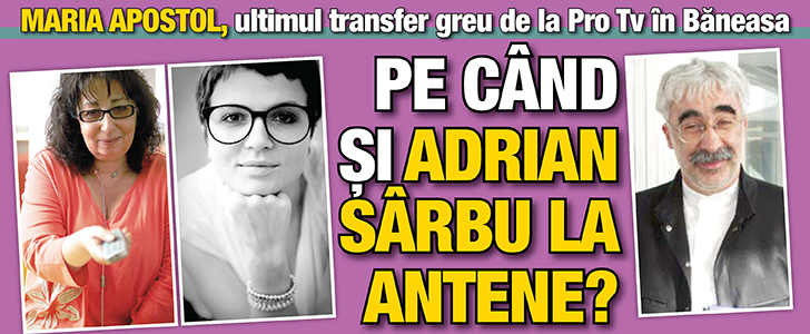 Pe cand si Adrian Sarbu la Antene?