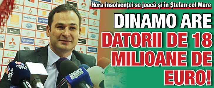 Dinamo are datorii de 18 milioane de euro!