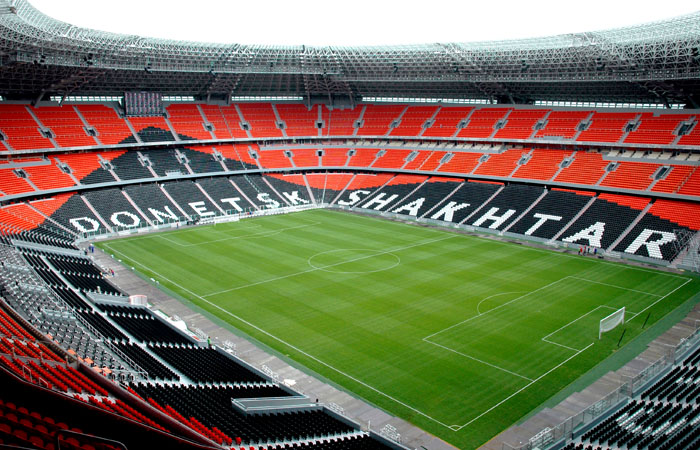 Stadionul lui Sahtior, distrus de explozii