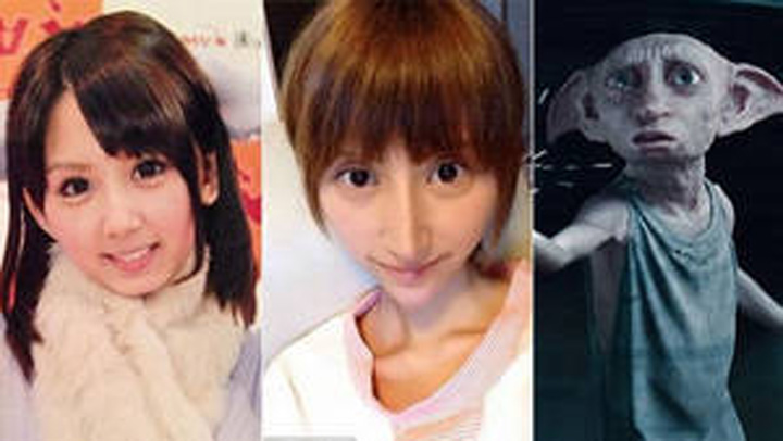 O starleta japoneza s-a slutit ca sa arate ca Dobby, elful de casa a lui Harry Potter