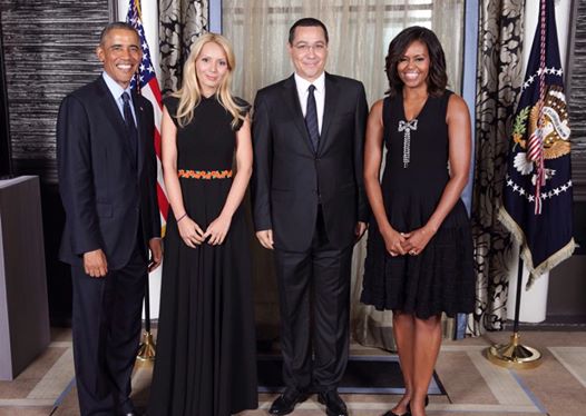 Ponta si sotia sa, fotografiati alaturi de Barack si Michelle Obama!