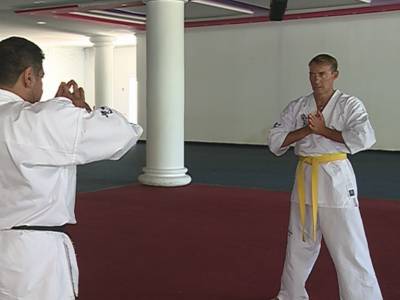 Radu Mazare a obtinut centura neagra in karate kyokushin