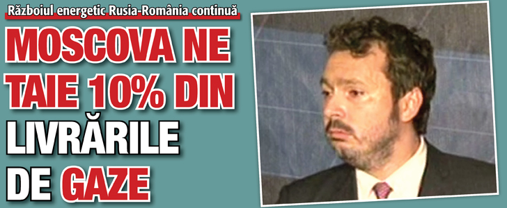 Moscova ne taie 10% din livrarile de gaze