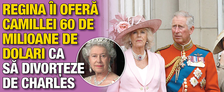 Regina Elisabeta ii ofera Camillei Parker Bowles 60 de milioane de dolari ca sa divorteze de Charles