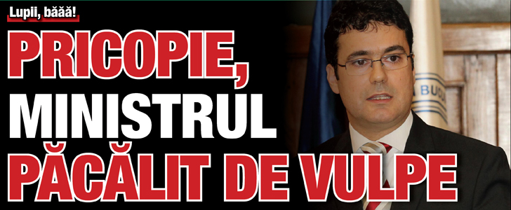Lupii, baaa! Pricopie, ministrul pacalit de vulpe