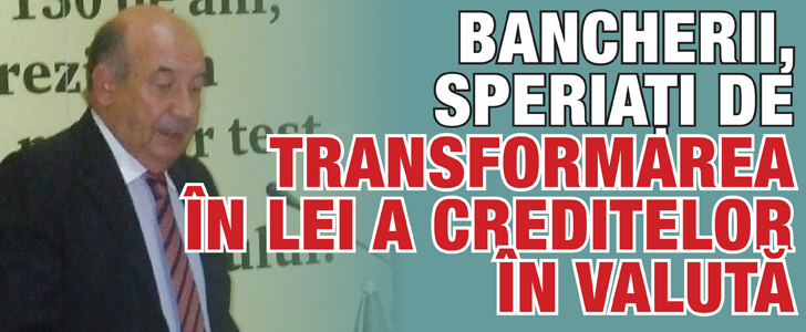 Bancherii, speriati de transformarea in lei a creditelor in valuta