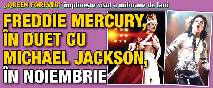 Freddie Mercury, in duet cu Michael Jackson, in noiembrie