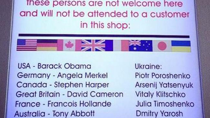 Obama si Angela Merkel, interzisi in magazinele din Vladivostok