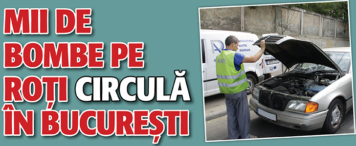 Mii de bombe pe roti circula in Bucuresti