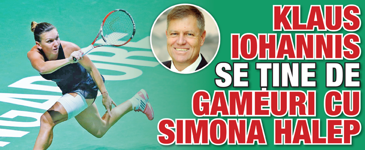 Klaus Iohannis se tine de gameuri cu Simona Halep